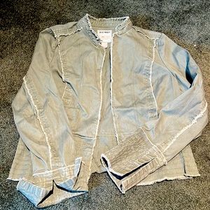 Old Navy S army green denim jacket.